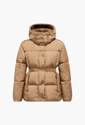 Agneux Square-Quilted Hooded Short Down Jacket